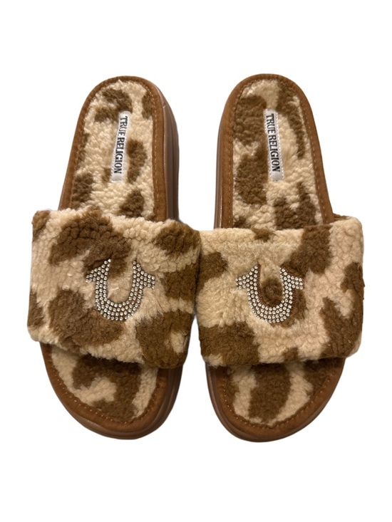 True Religion Shoes - TRUE RELIGION LAMIA CHEETAH SLIDES NWOT